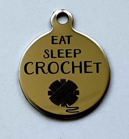 Label eat, sleep & crochet